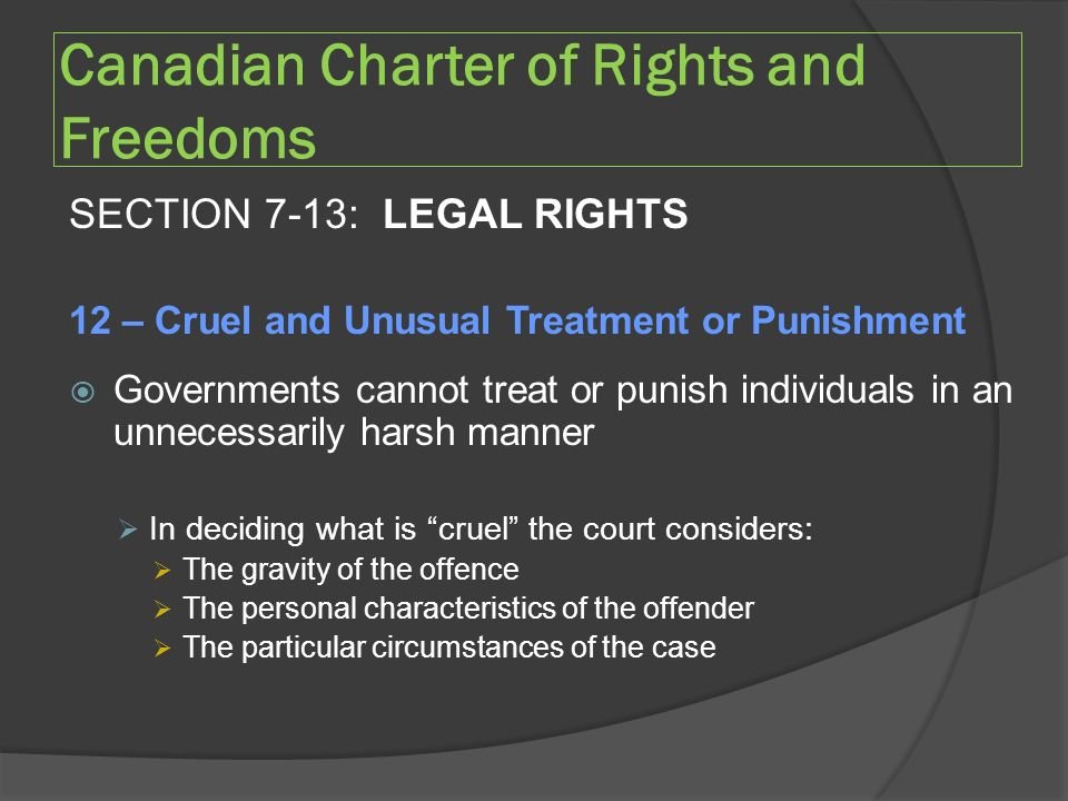 charter of rights and dom definition